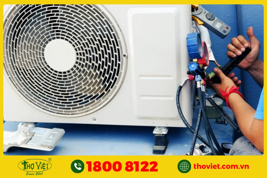 Máy lạnh LG bị thiếu/ hết gas