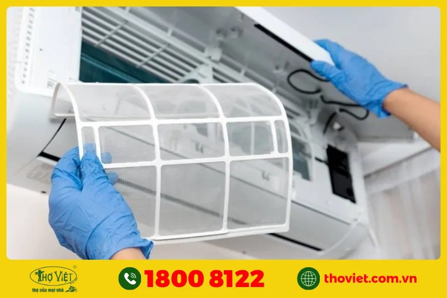 Nhắc nhở vệ sinh phin/lưới lọc gió