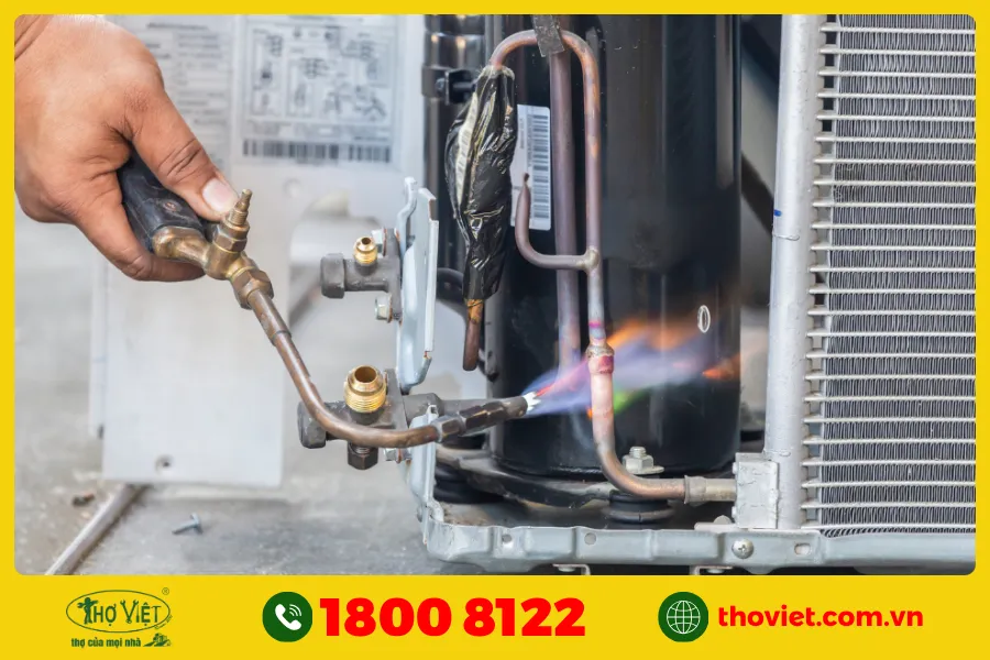 Rò rỉ gas tại mối nối