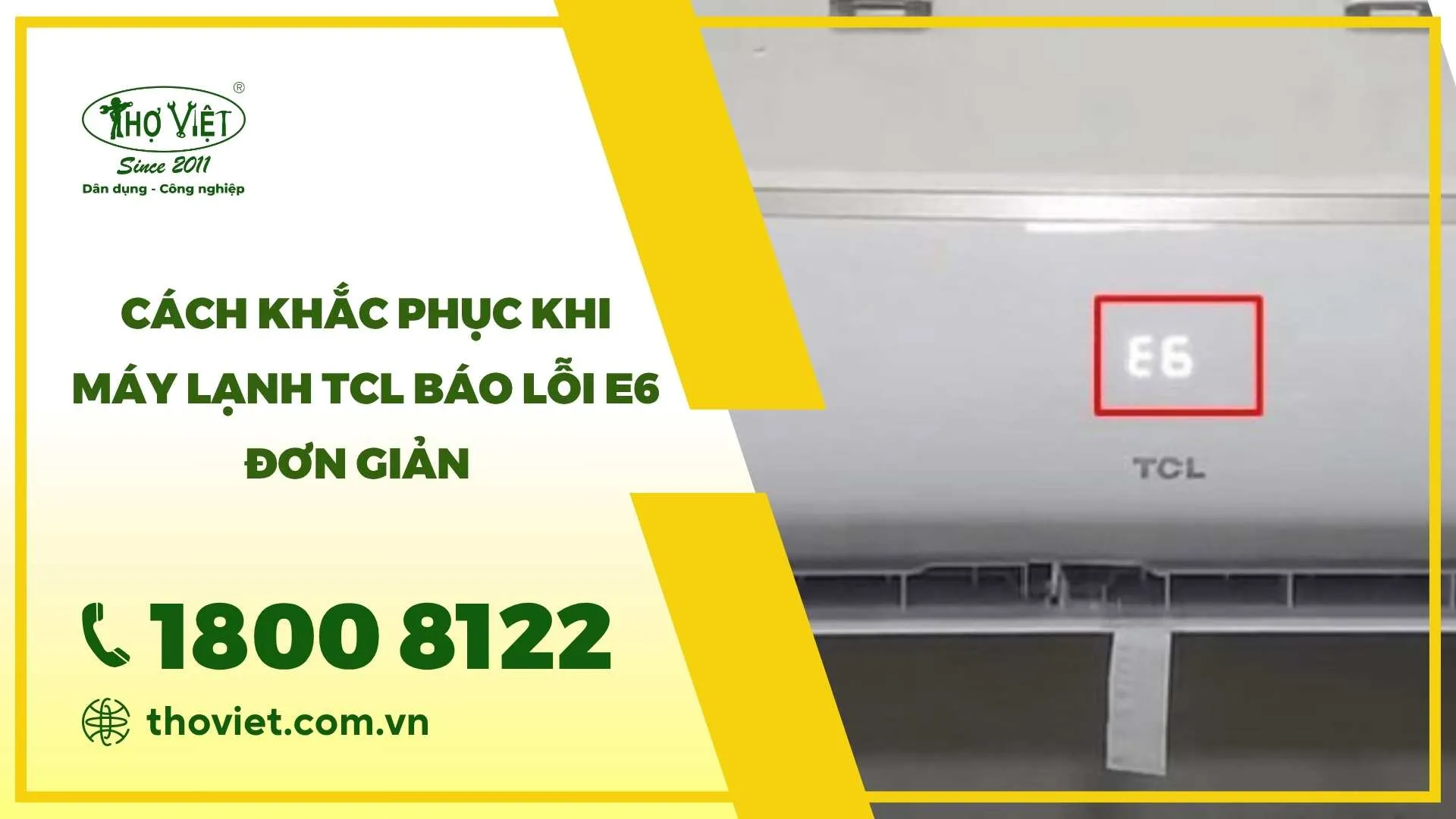 Máy lạnh TCL báo lỗi E6