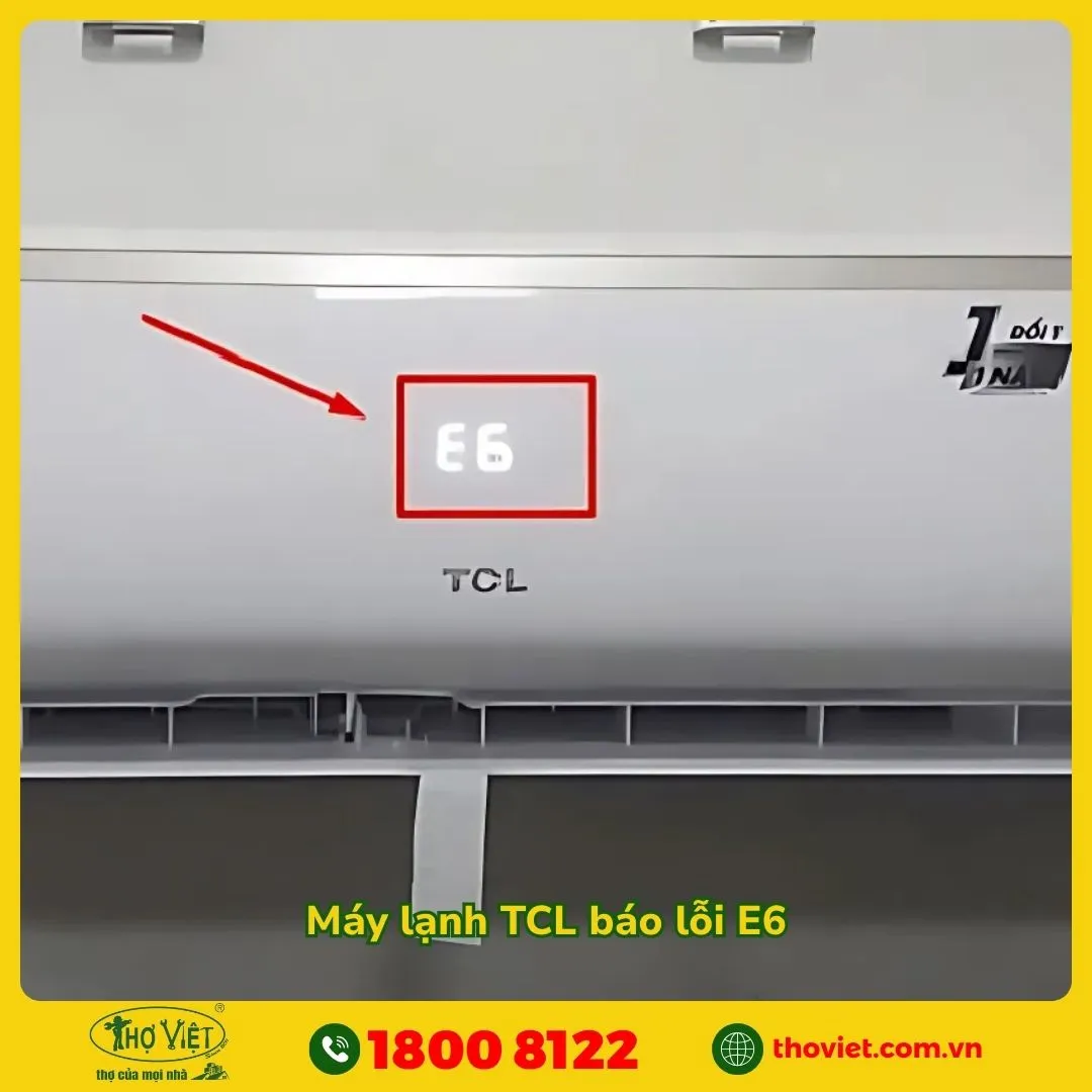 Máy lạnh TCL báo lỗi E6