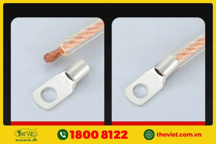 Đầu cos, giắc cắm hoặc cọc đấu dây bị oxy hóa