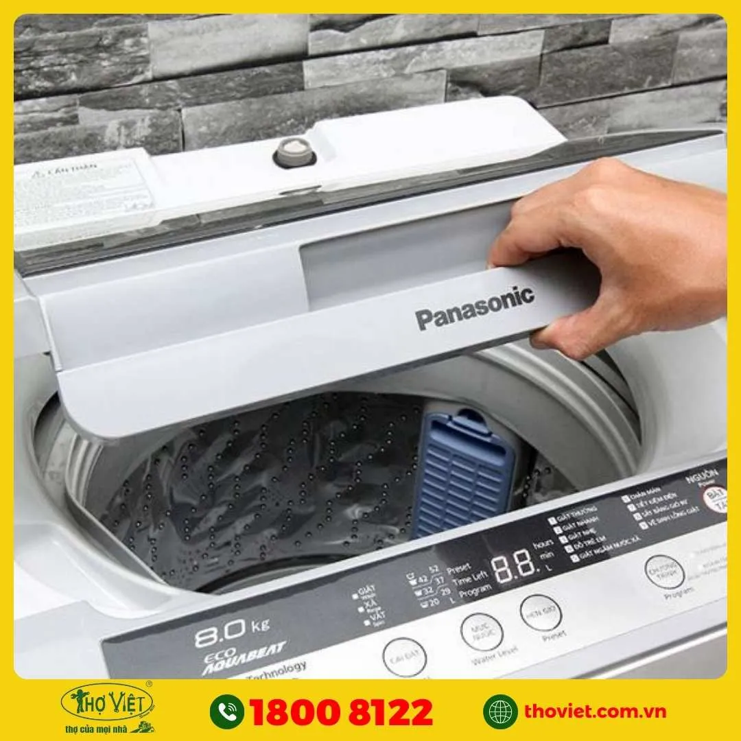 Nắp máy giặt đã đóng đúng vị trí