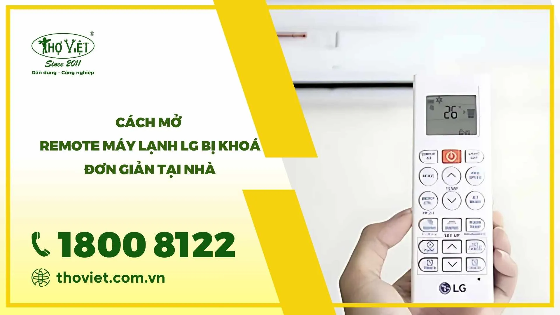 Remote máy lạnh LG bị khoá