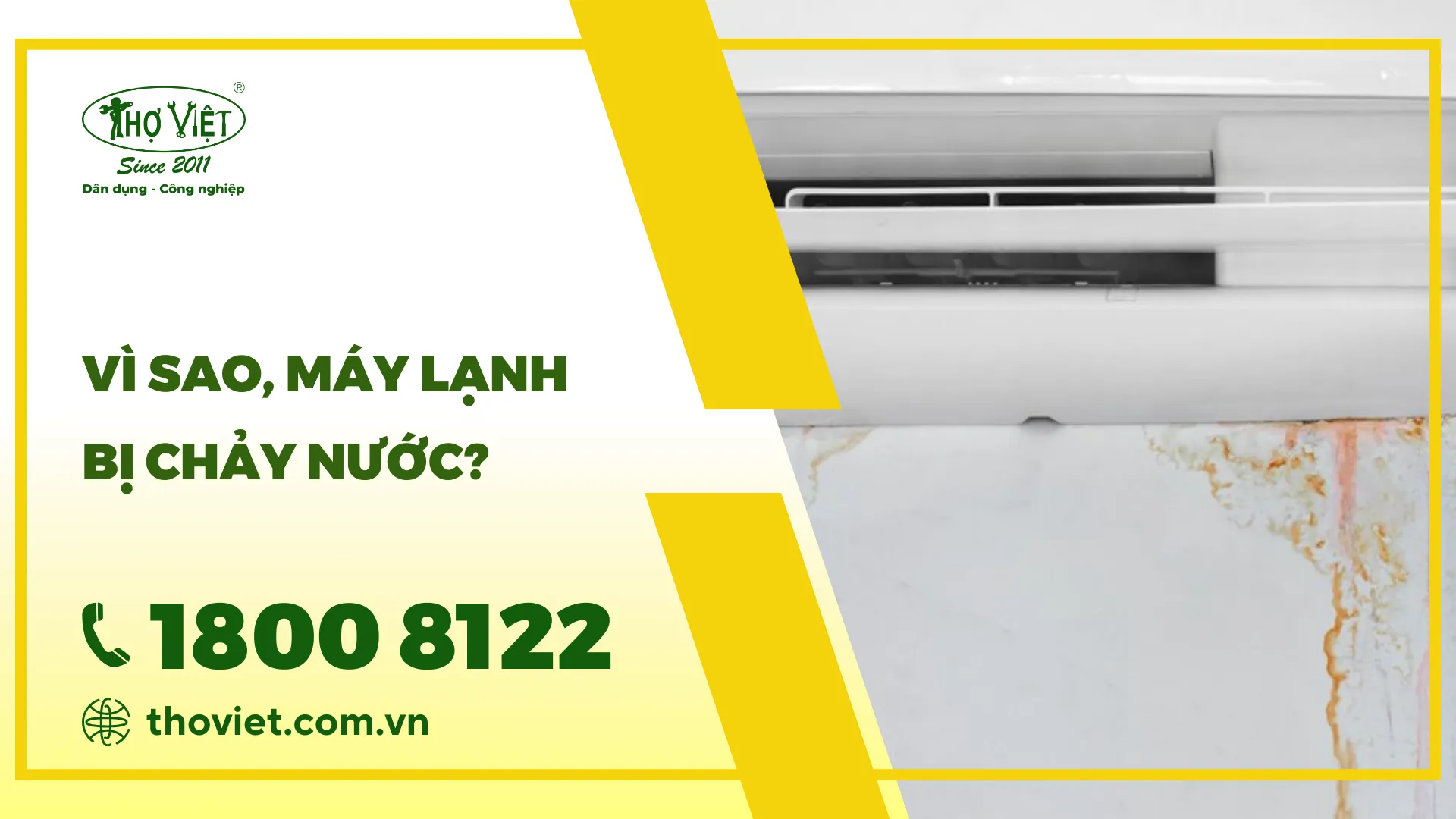 Vì sao, máy lạnh bị chảy nước? Có khắc phục được không?