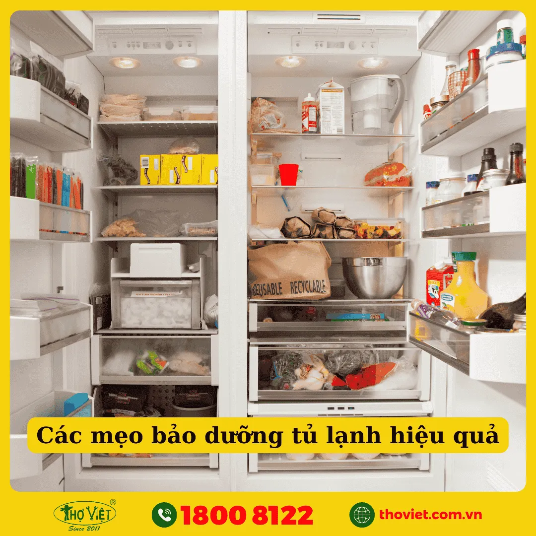 Các mẹo bảo dưỡng tủ lạnh hiệu quả