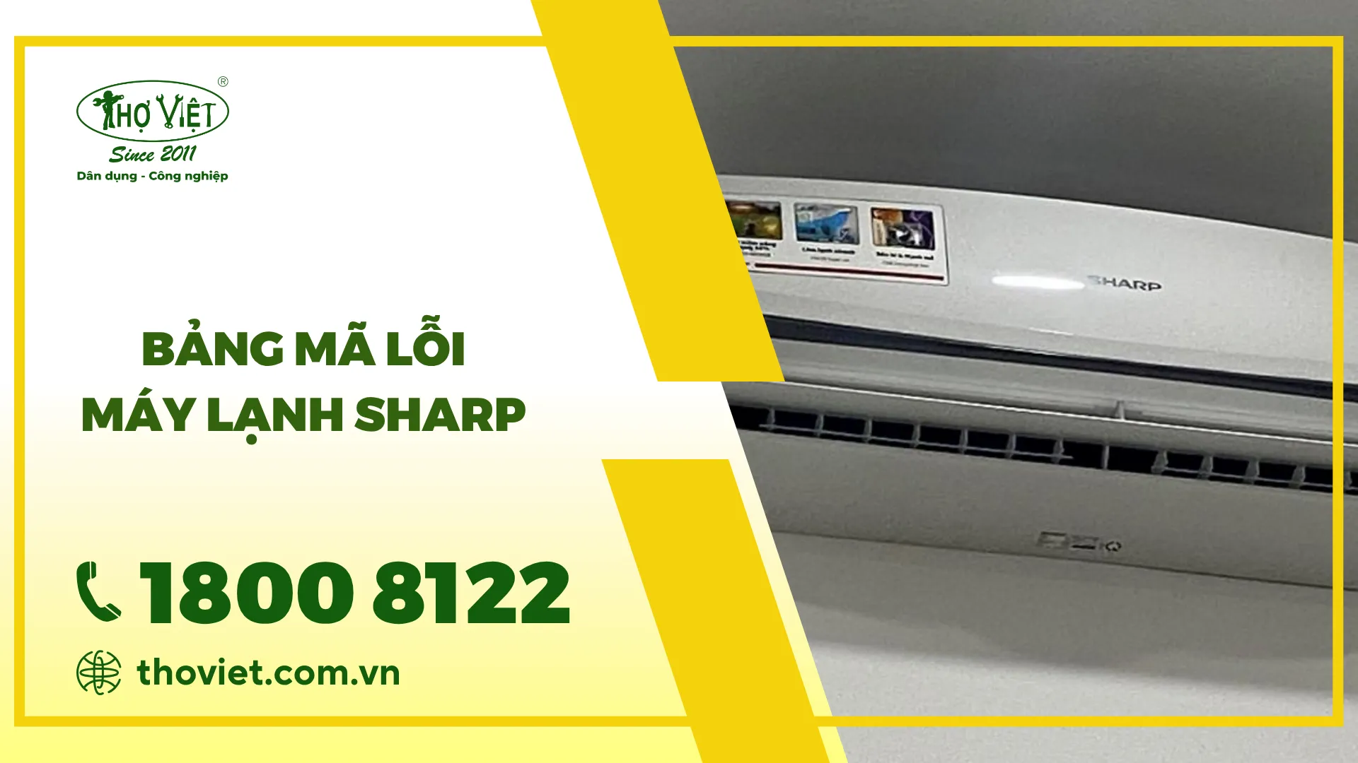 Bảng mã lỗi mã lỗi máy lạnh Sharp cập nhật [thangnam]