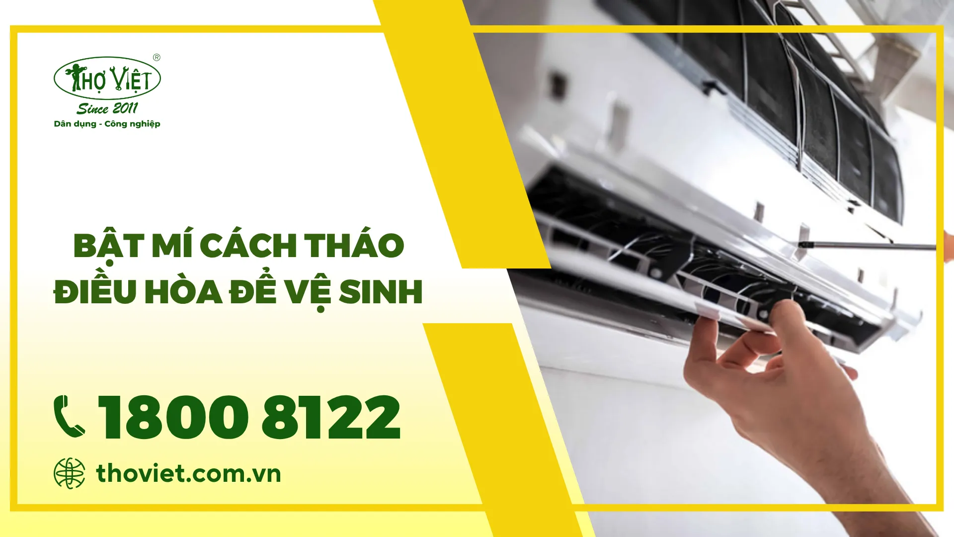 Bật mí cách tháo điều hòa để vệ sinh cực kì đơn giản