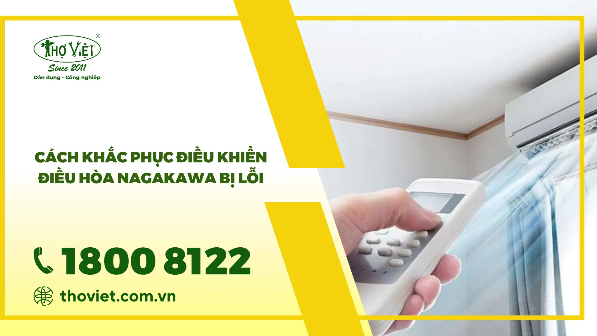 Cách khắc phục điều khiển điều hòa Nagakawa bị lỗi