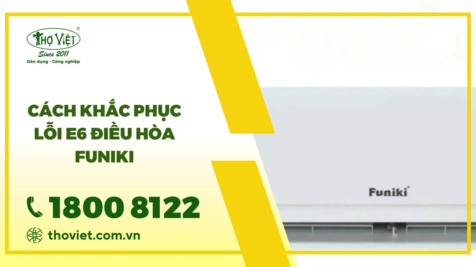 Lỗi e6 điều hòa Funiki: Nguyên nhân & Cách khắc phục