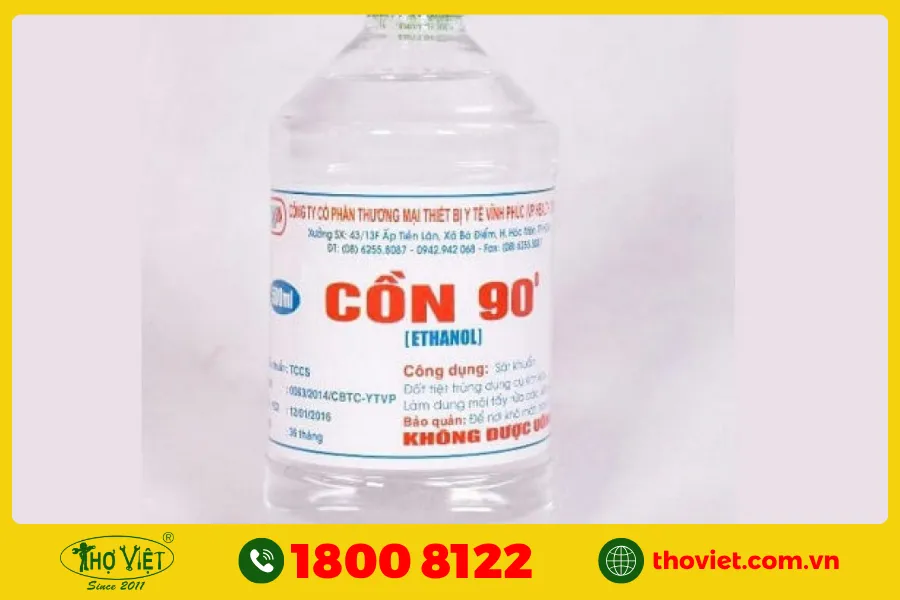 Làm sạch bằng cồn hoặc rượu