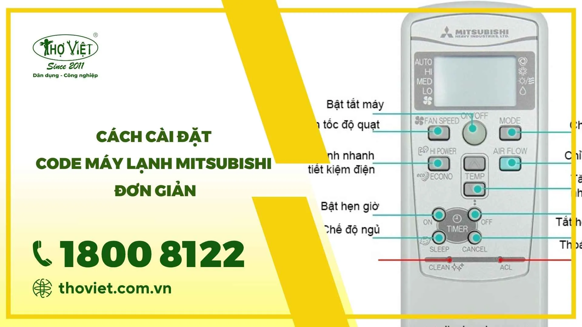 Code máy lạnh Mitsubishi