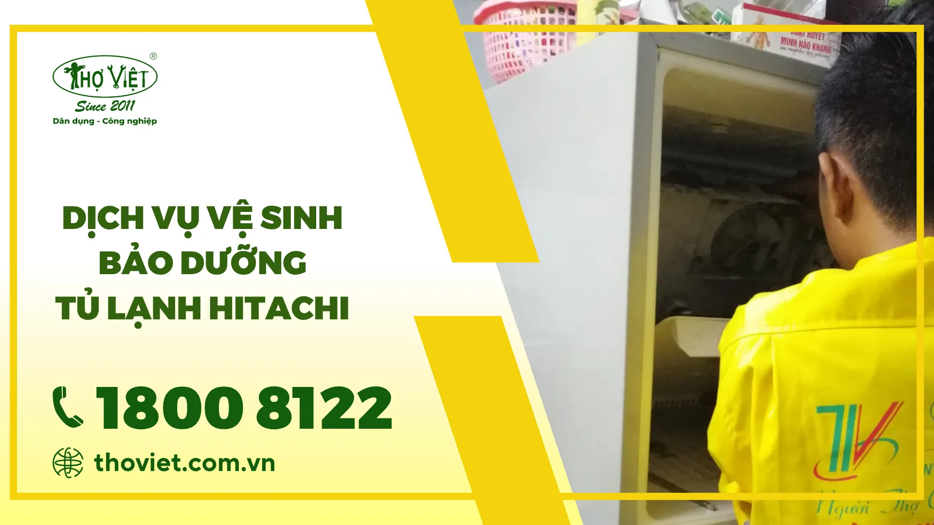 Dịch vụ vệ sinh bảo dưỡng tủ lạnh Hitachi tại TP.HCM