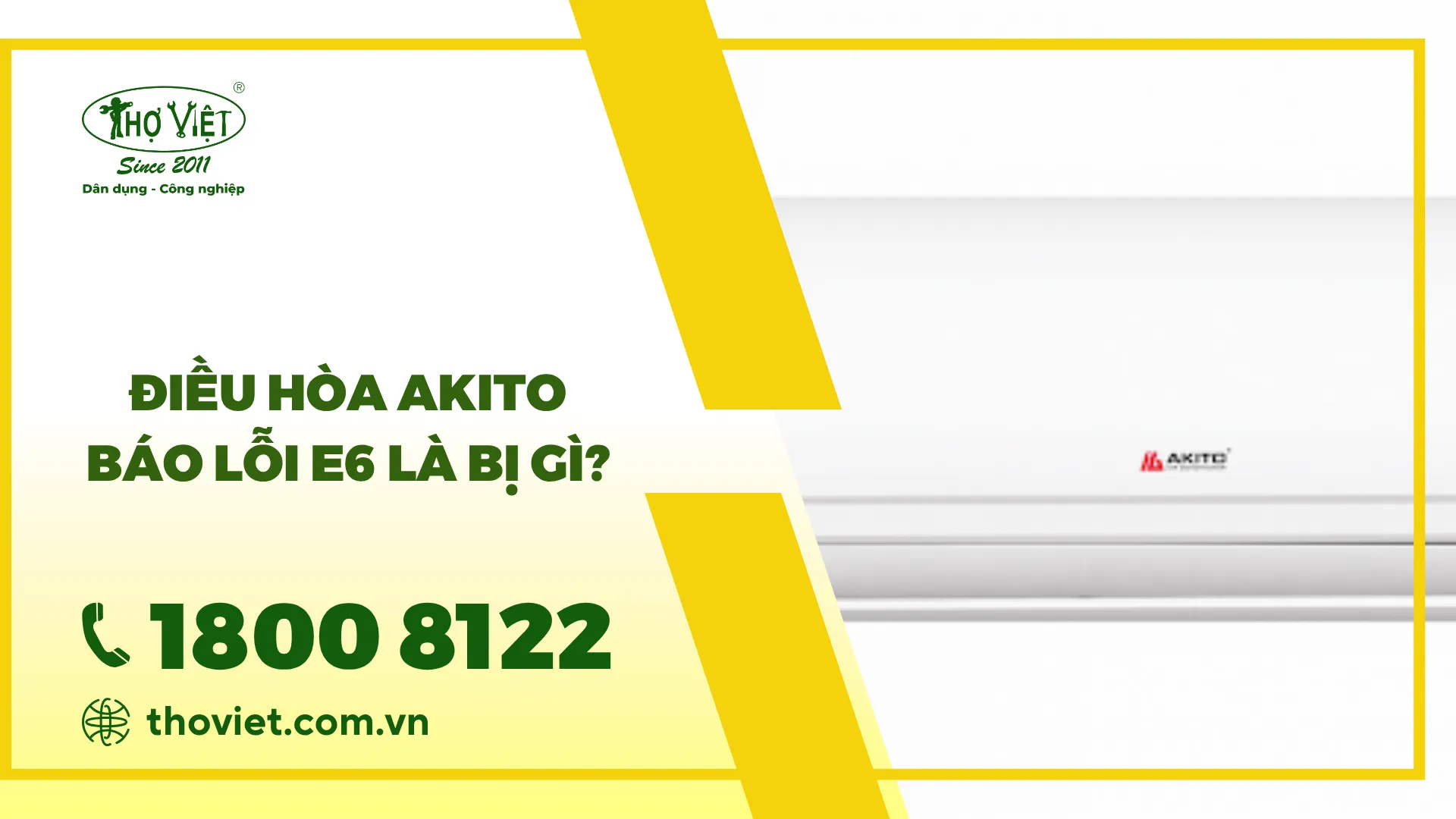 Điều hòa Akito lỗi E6: Nguyên nhân & Cách khắc phục