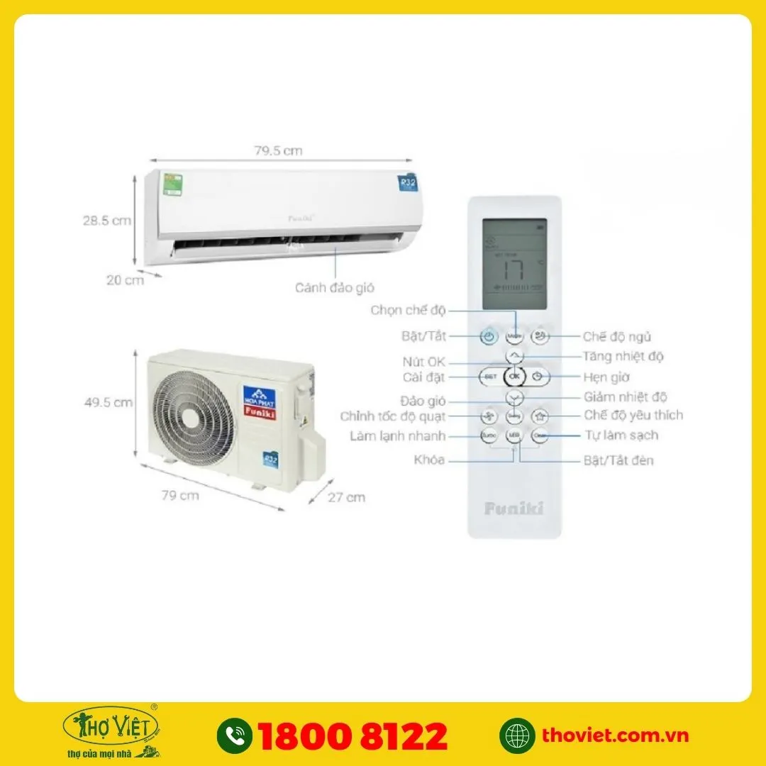 Điều hoà Funiki là thương hiệu của nước nào?