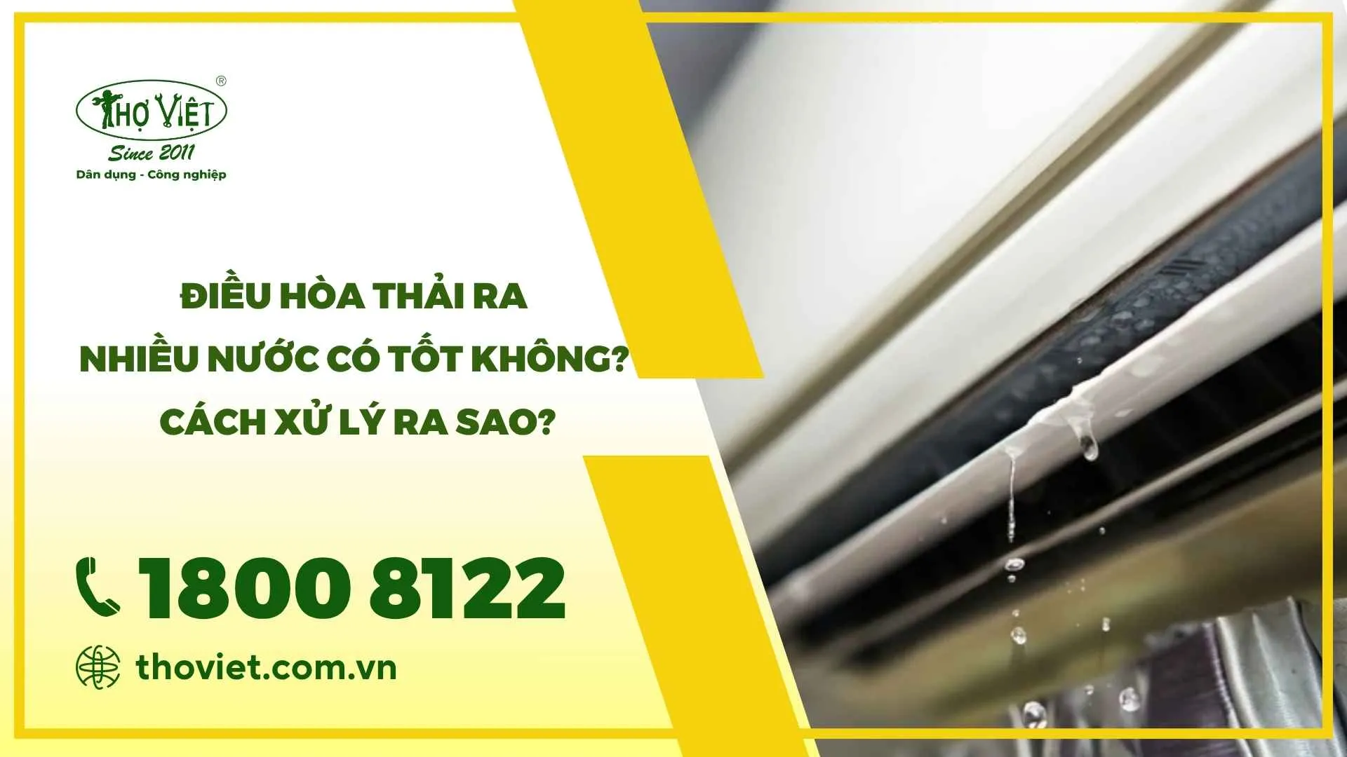 Điều hòa thải ra nhiều nước có tốt không?