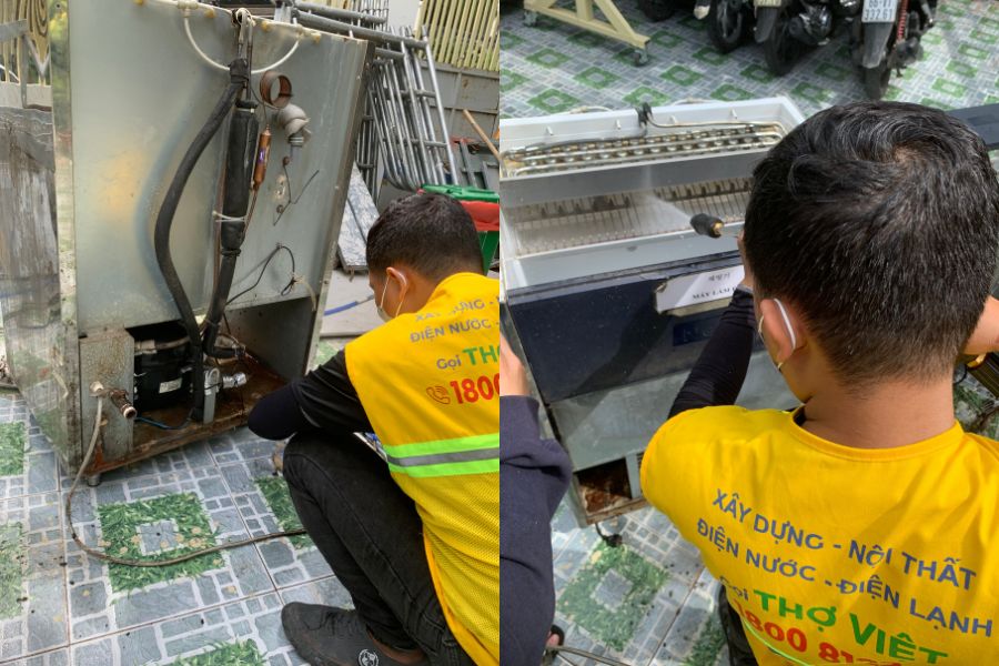 Đơn vị sửa máy làm đá viên