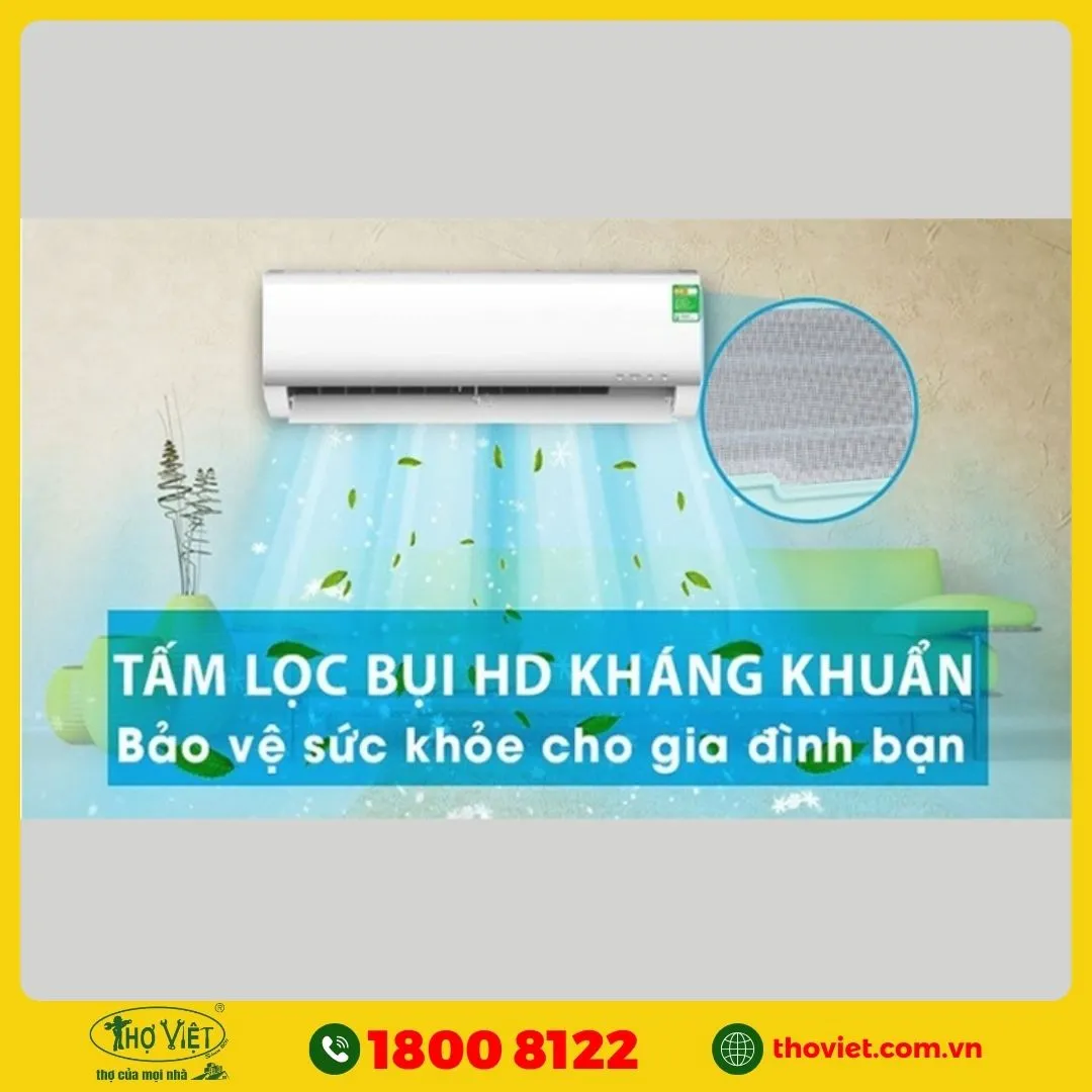 Hỗ trợ lọc bụi mịn và hạn chế tác nhân dị ứng