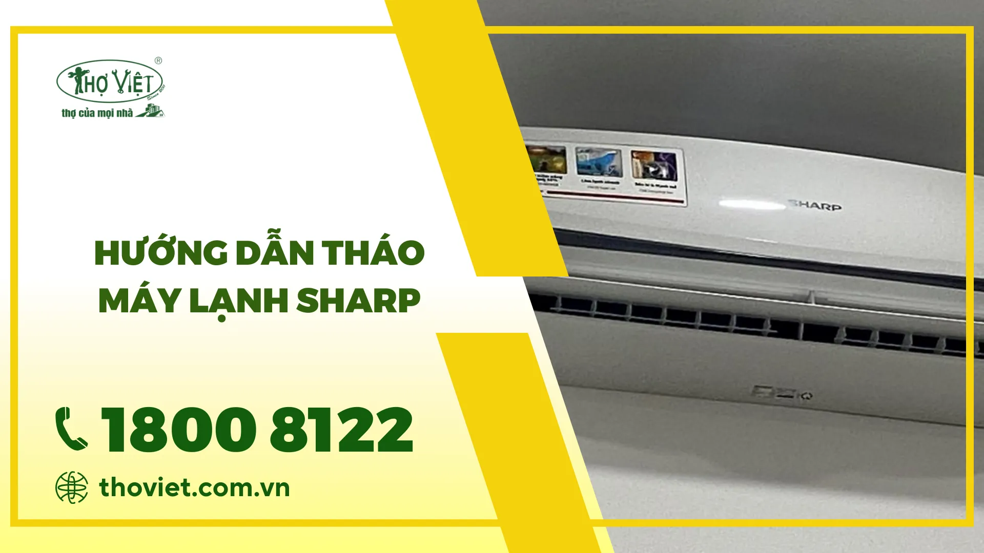 Hướng dẫn chi tiết cách tháo máy lạnh Sharp