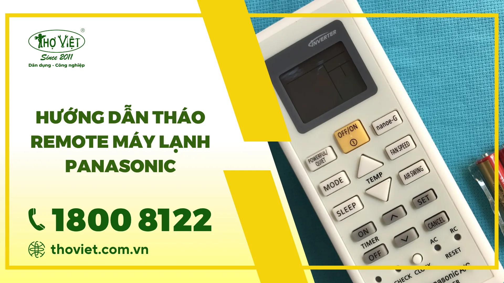 Hướng dẫn cách tháo remote máy lạnh Panasonic cực dễ dàng