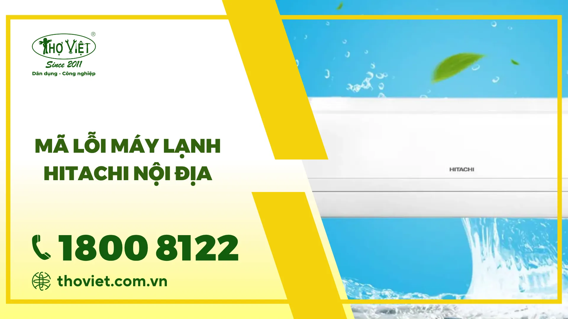 Mã lỗi máy lạnh Hitachi nội địa cập nhật mới nhất [thangnam]