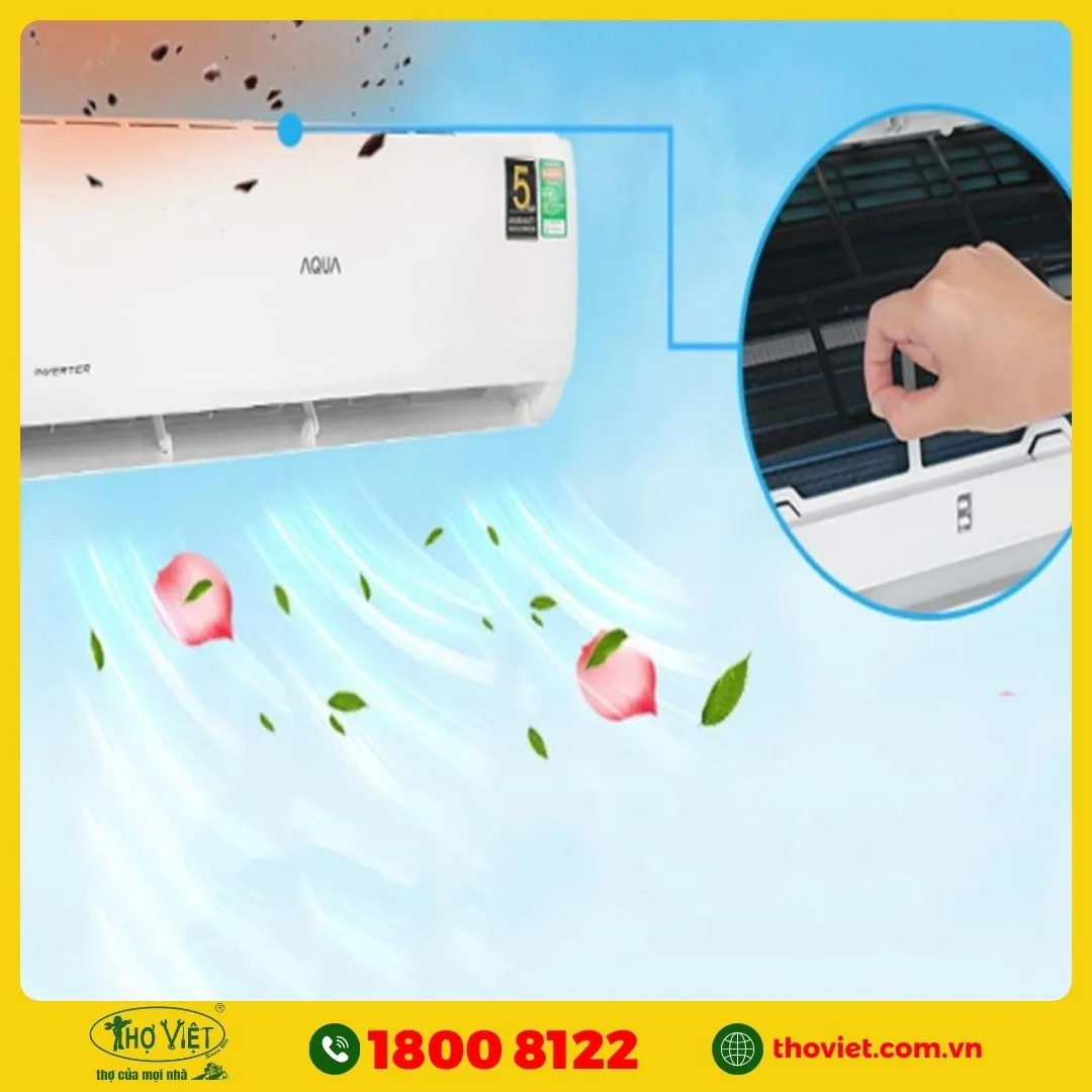 Máy lạnh Aqua chế độ thổi gió dịu mát