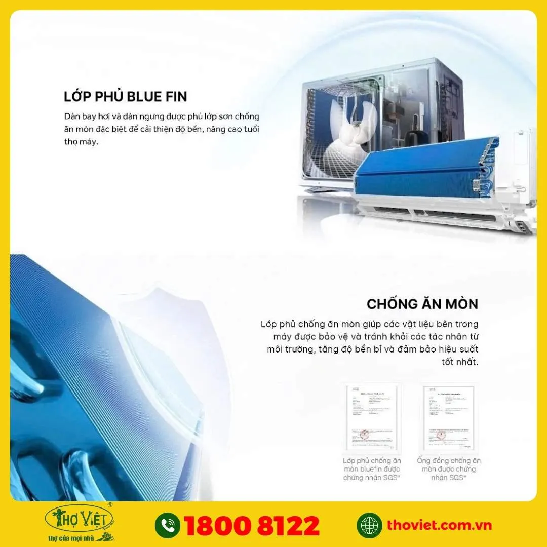 Máy lạnh Aqua độ bền cao, tiện bảo trì