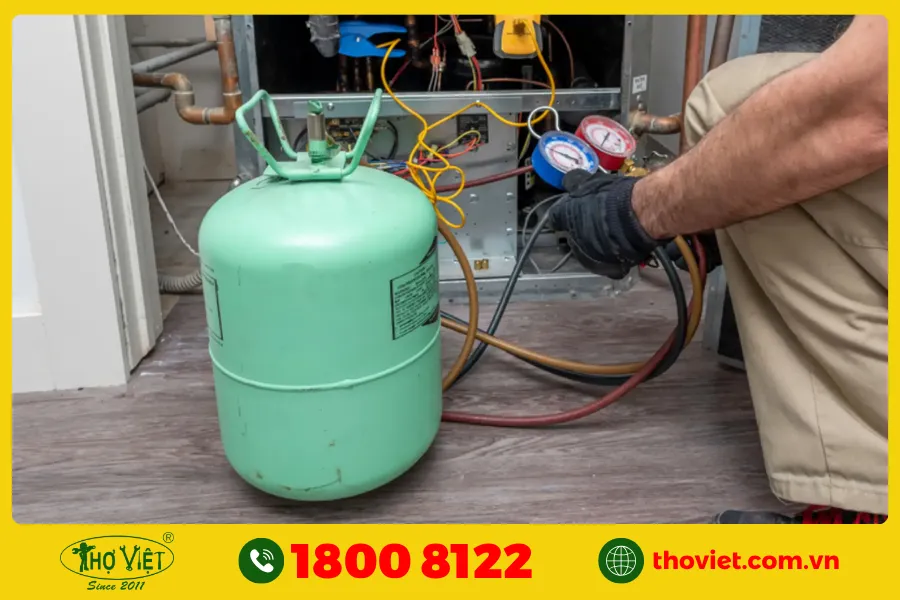 Máy lạnh bị thiếu gas