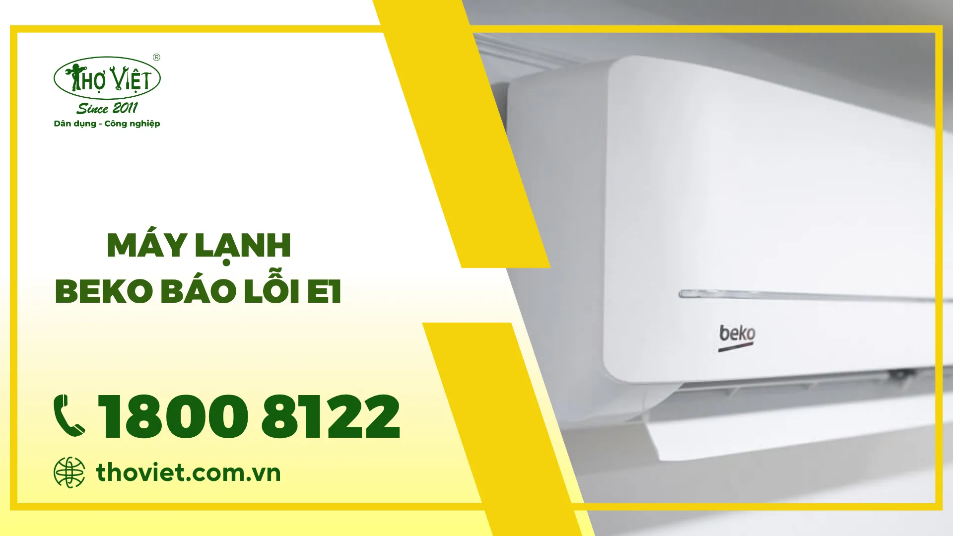 Máy lạnh Beko báo lỗi E1 có ảnh hưởng gì không?