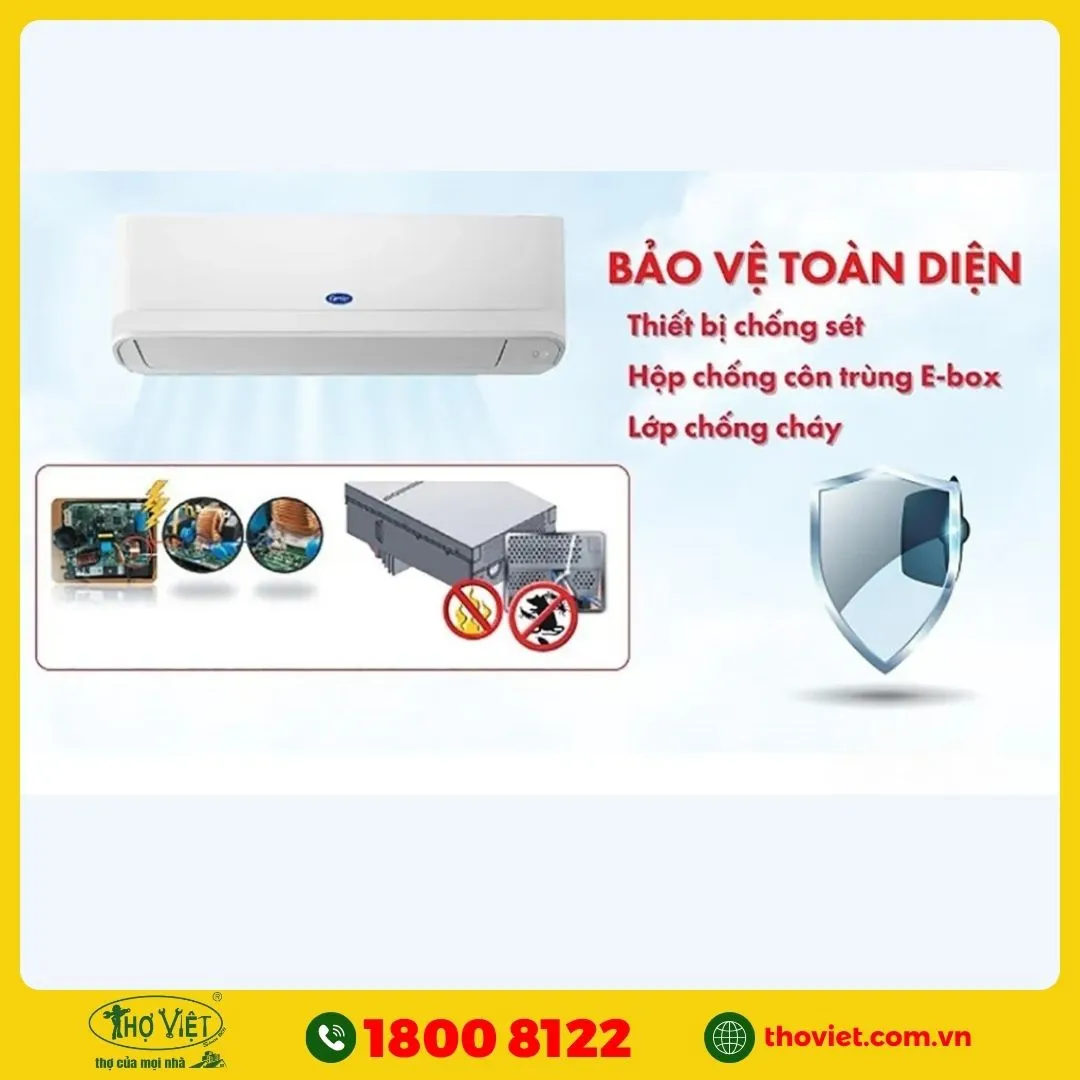 Máy lạnh có tính năng bảo vệ sức khỏe