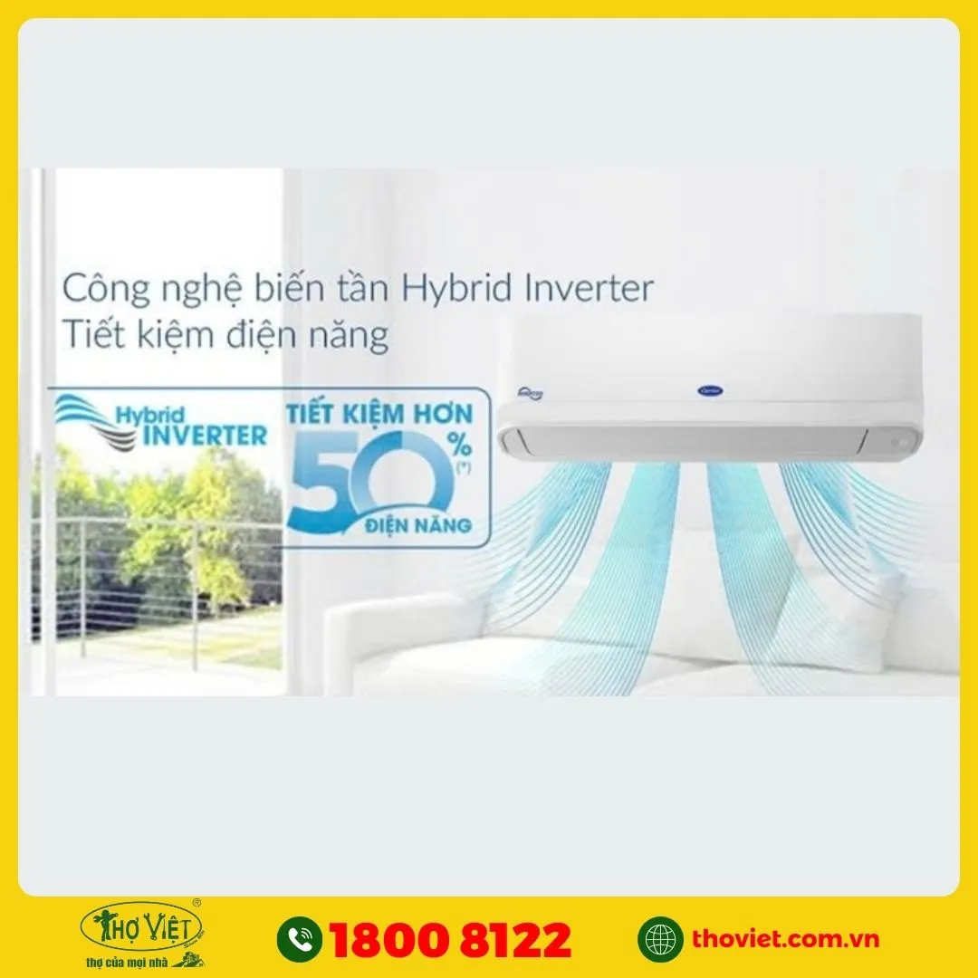 Máy lạnh  Carrier tiết kiệm điện năng