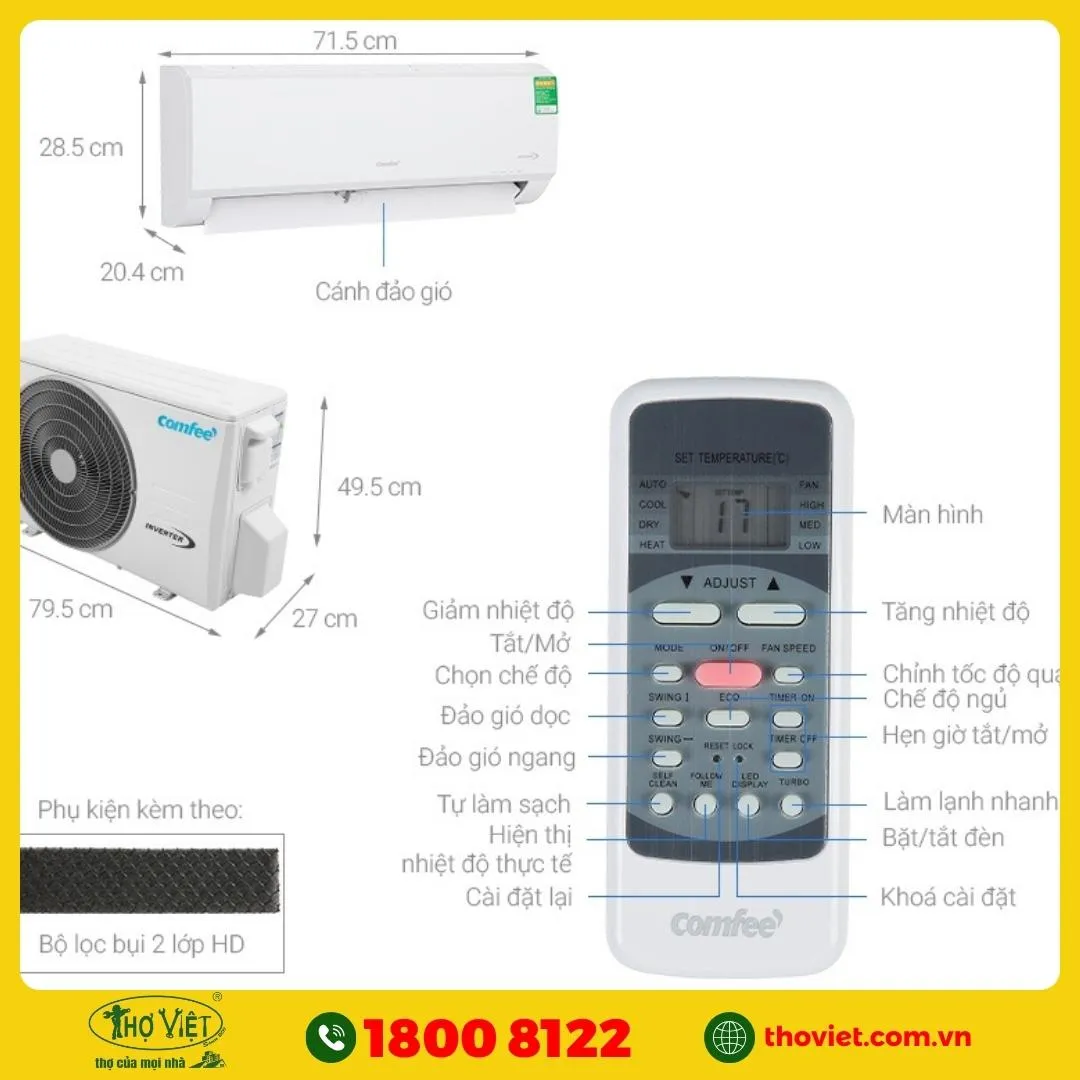 Máy lạnh Comfee của nước nào?
