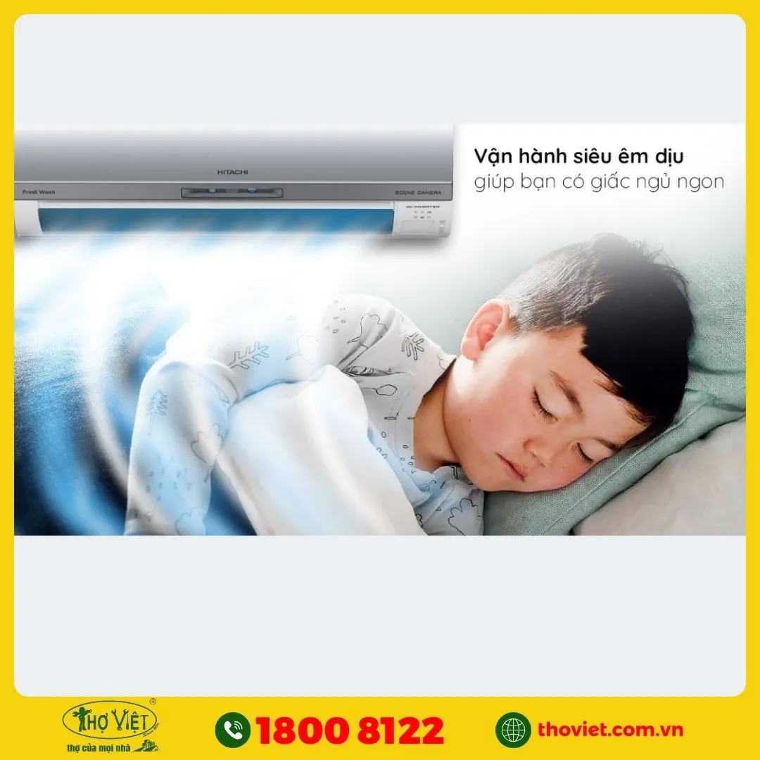 Máy lạnh hitachi có chế độ ngủ êm Air Sleep