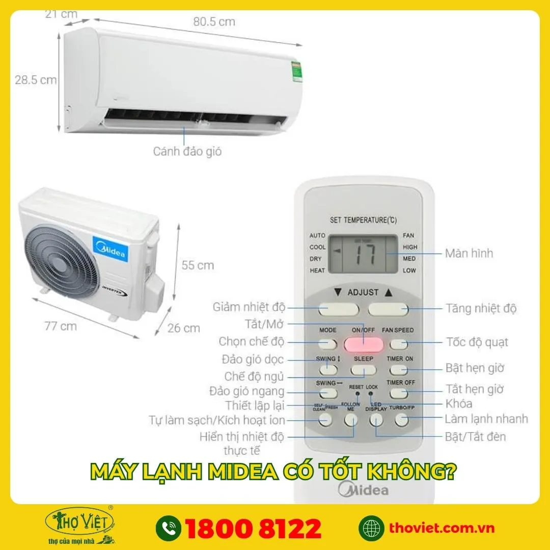 Máy lạnh Midea có tốt không?