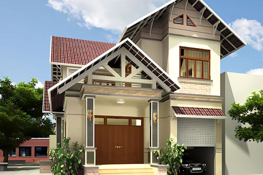 sơn ngoại thất màu be