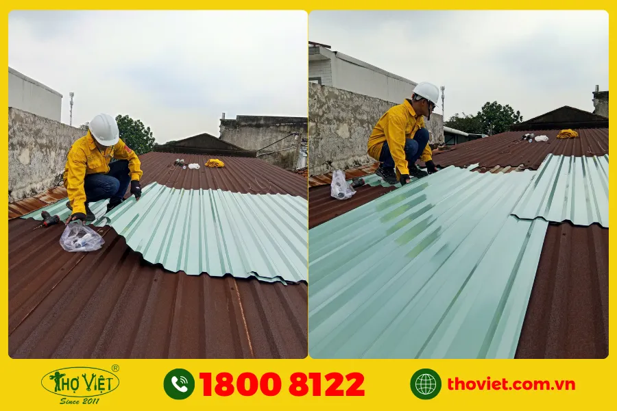 Tại sao, nên chọn Thợ Việt sửa chữa mái tôn?