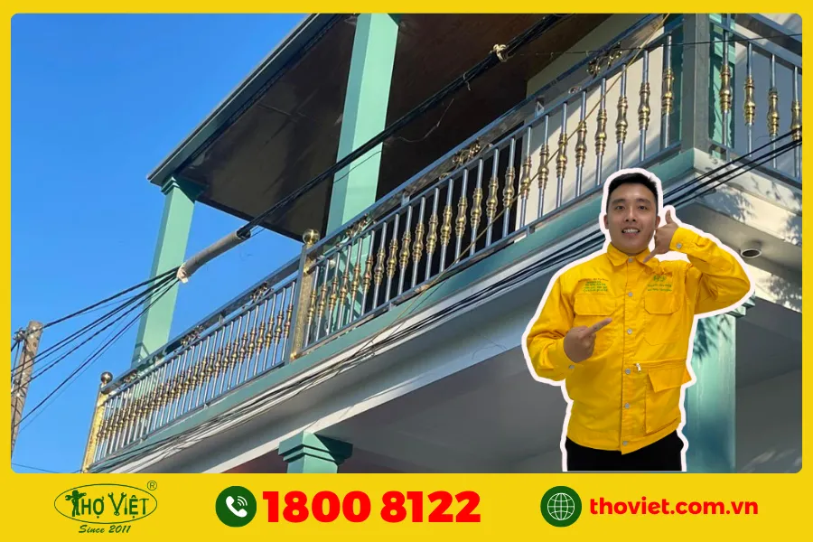 Làm lan can sắt