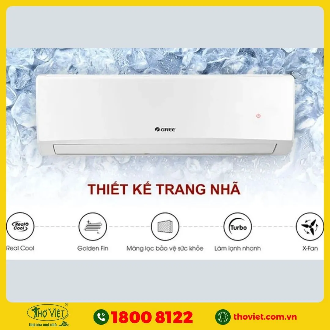 Thiết kế máy lạnh Gree tinh tế