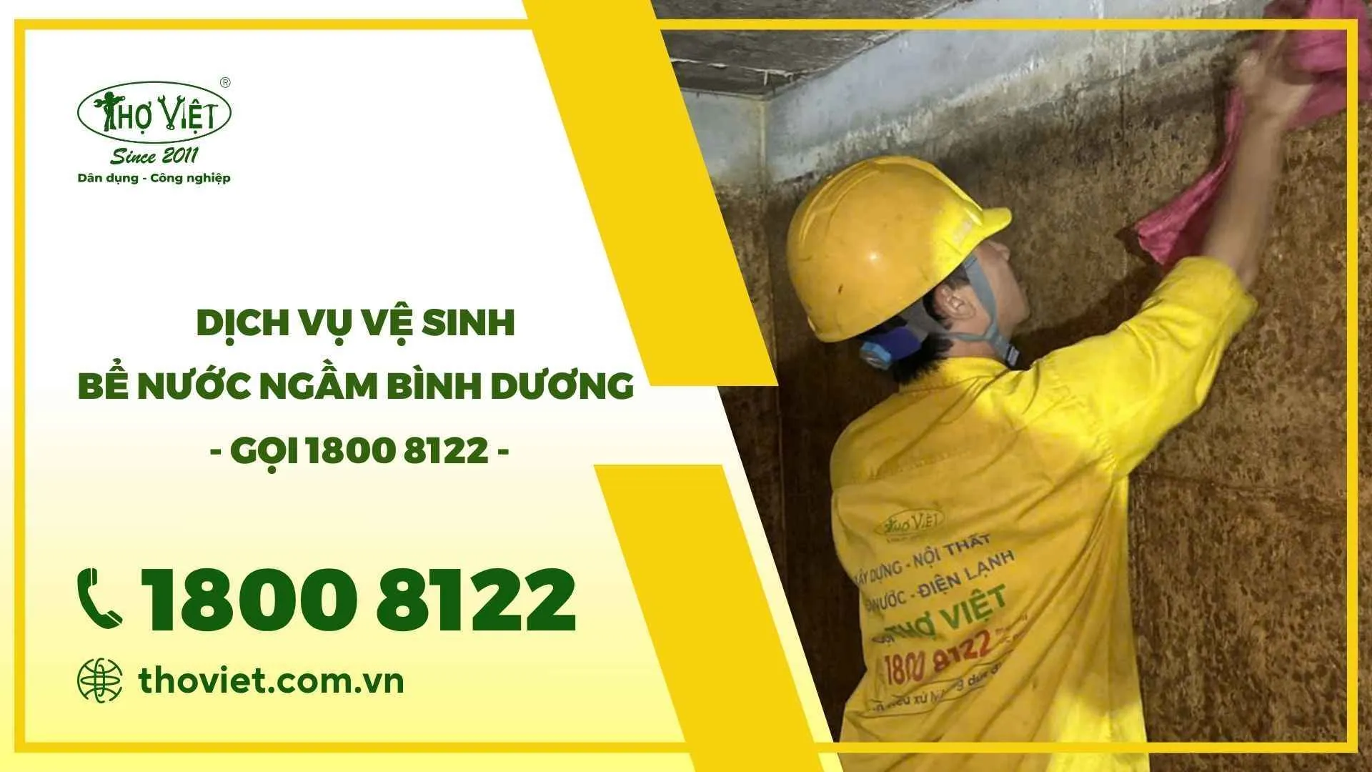 vệ sinh bể nước ngầm Bình Dương