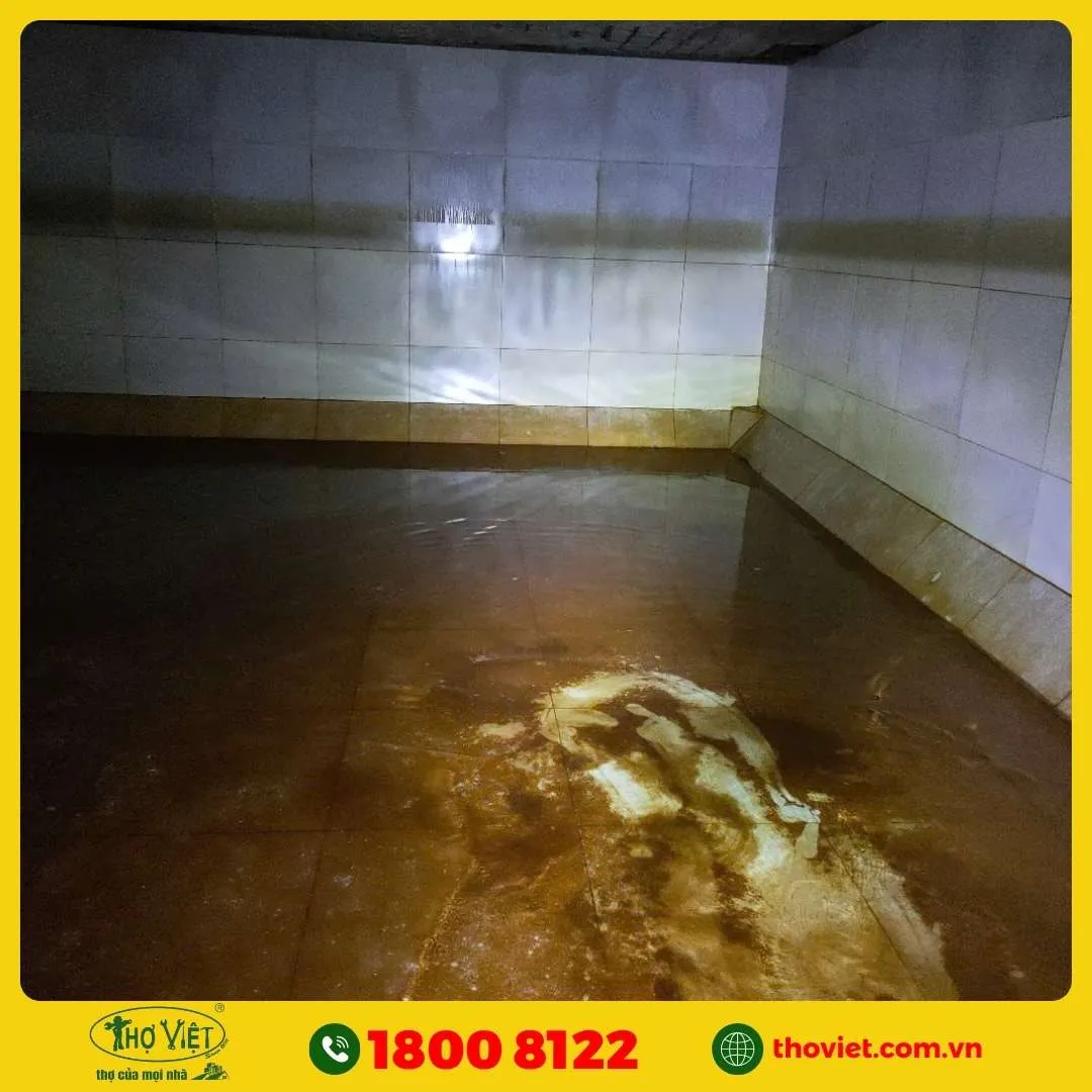 vệ sinh bể nước ngầm định kỳ