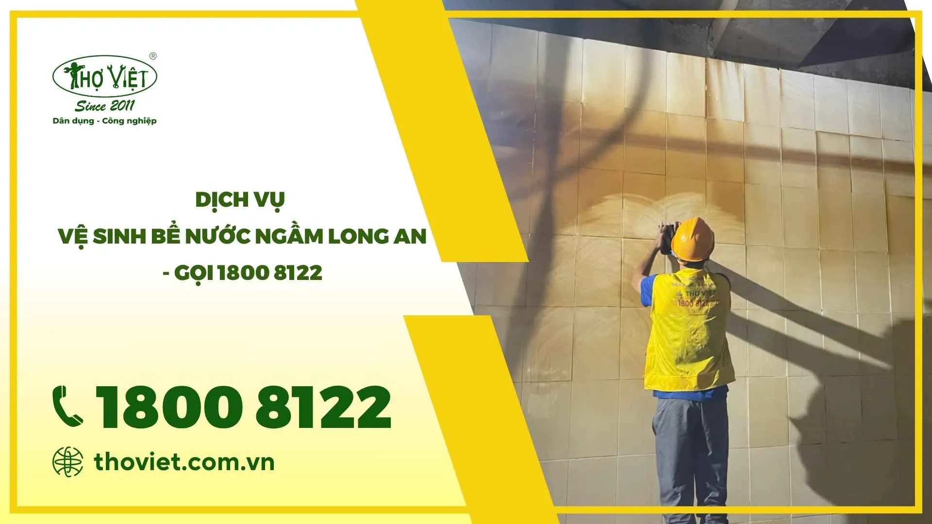 Vệ sinh bể nước ngầm Long An