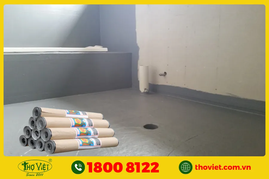 Các bước chống thấm bằng giấy dầu