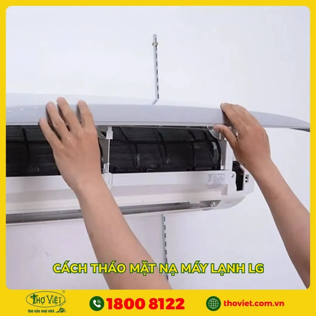 Cách tháo mặt nạ máy lạnh LG