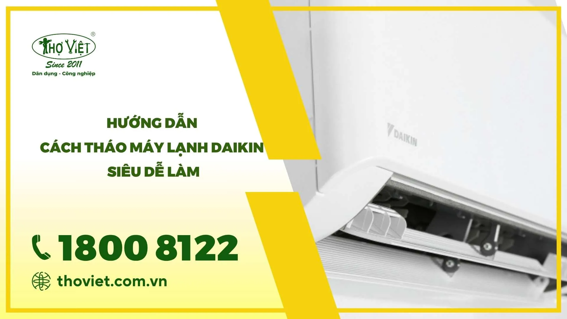 Cách tháo máy lạnh Daikin