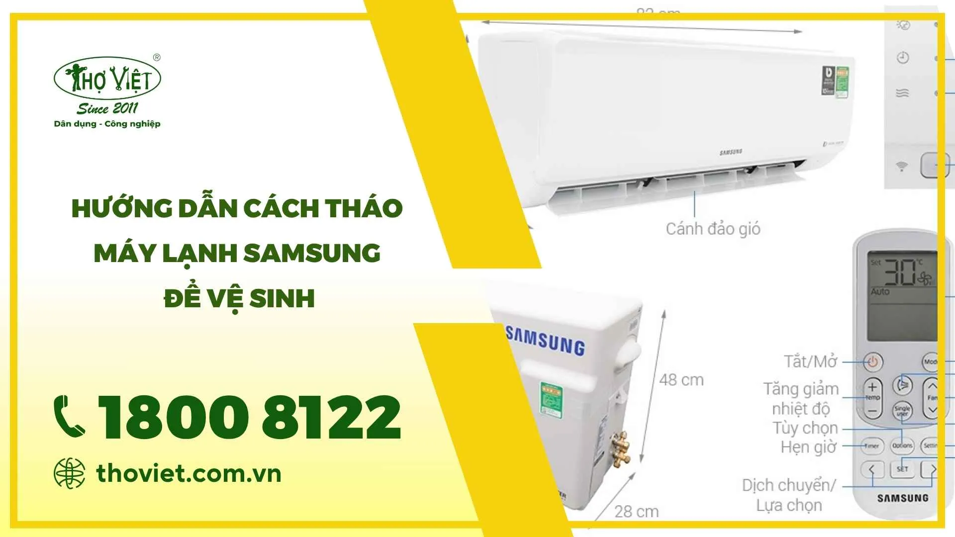 Cách tháo máy lạnh Samsung để vệ sinh