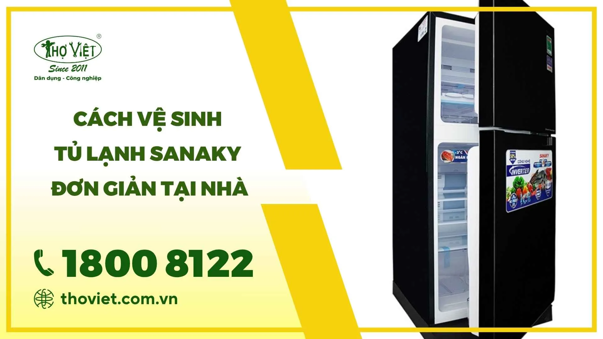 Cách vệ sinh tủ lạnh Sanaky