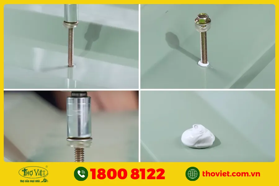 Thay thế và gia cố đinh vít mái tôn bị gỉ sét, lỏng lẻo
