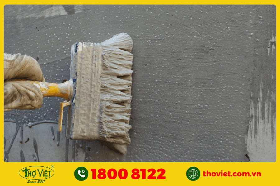 Chống thấm chân tường bằng vữa xi măng