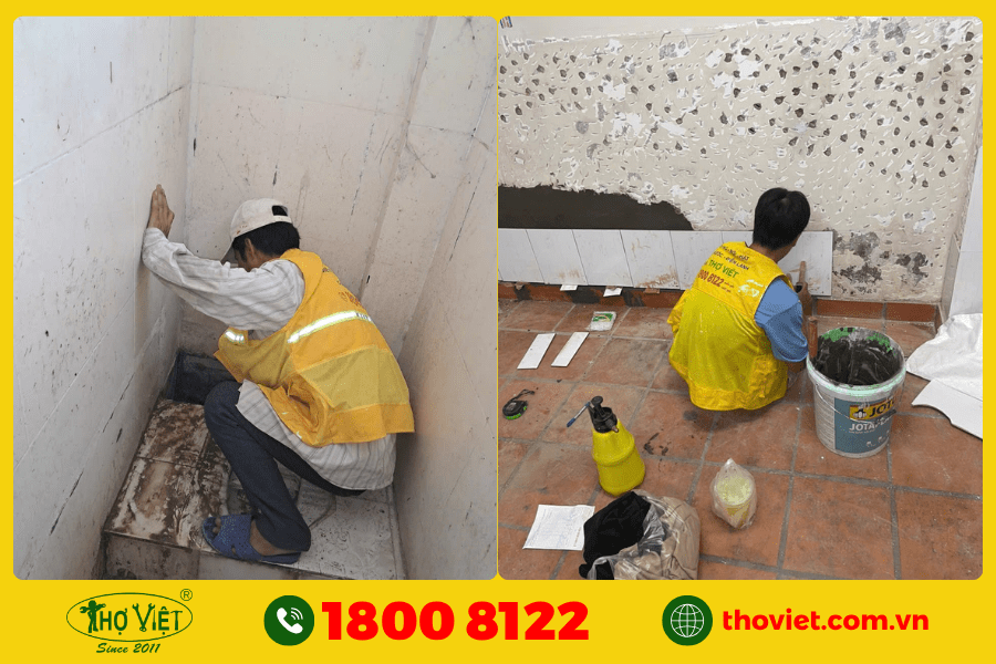 Các bước chống thấm chân tường nhà vệ sinh