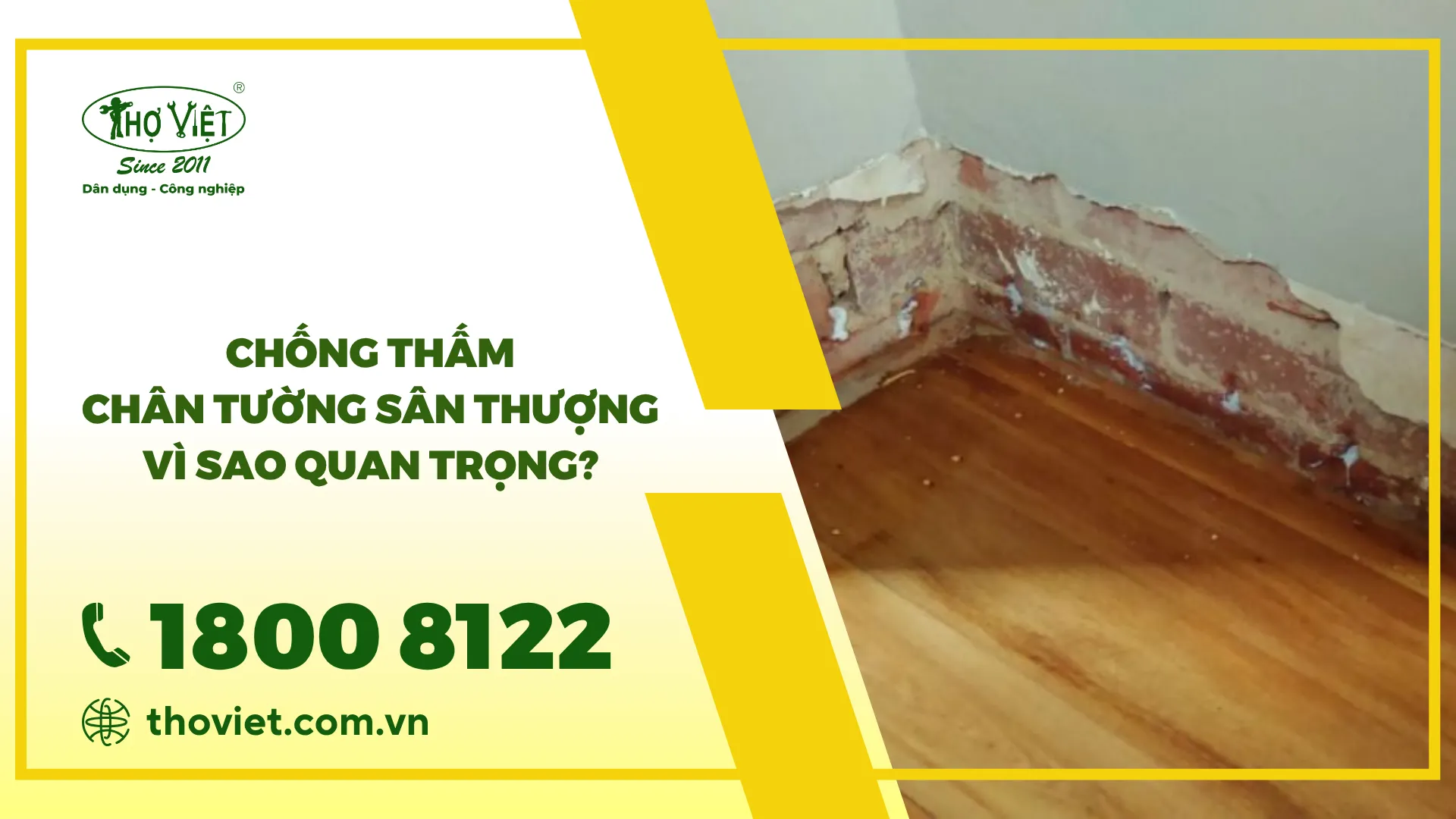 Chống thấm chân tường sân thượng, vì sao rất quan trọng?